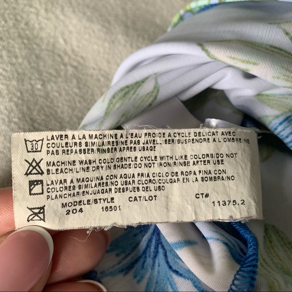 Y2K Costa del Sol Floral Halter Tankini Top - Picture 6 of 10